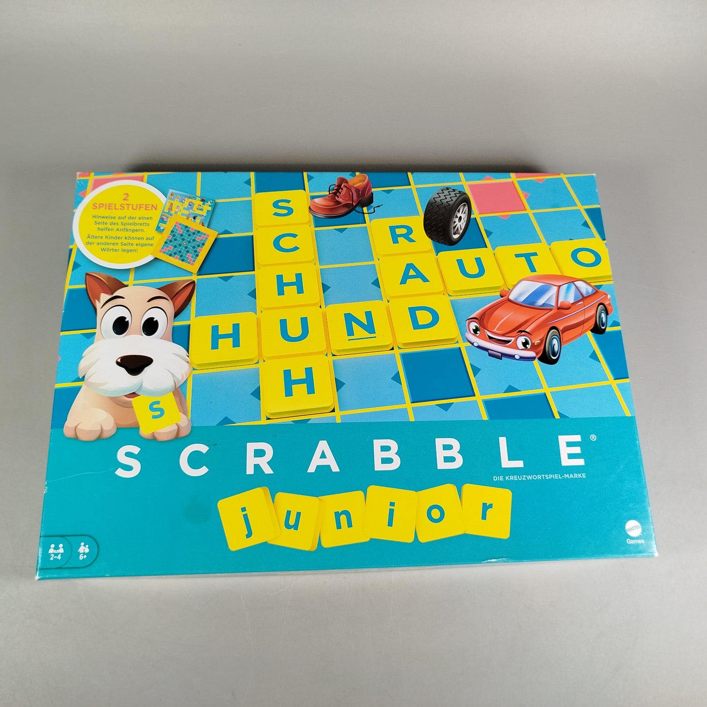 Mattel Scrabble Junior Brettspiel – deutsche Ausgabe