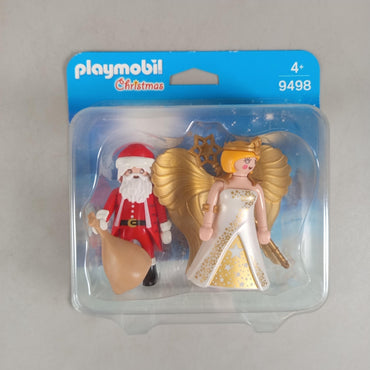 Playmobil Bundle City Life & Weihnachten 70616 9498 Set von 2 Figuren