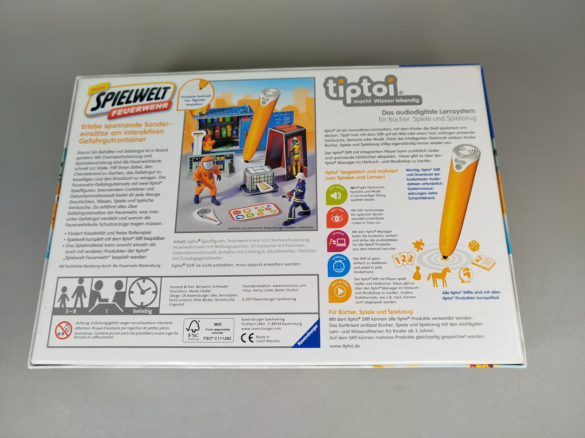 Ravensburger Tiptoi Mini Spielwelt Feuerwehr Set, OVP
