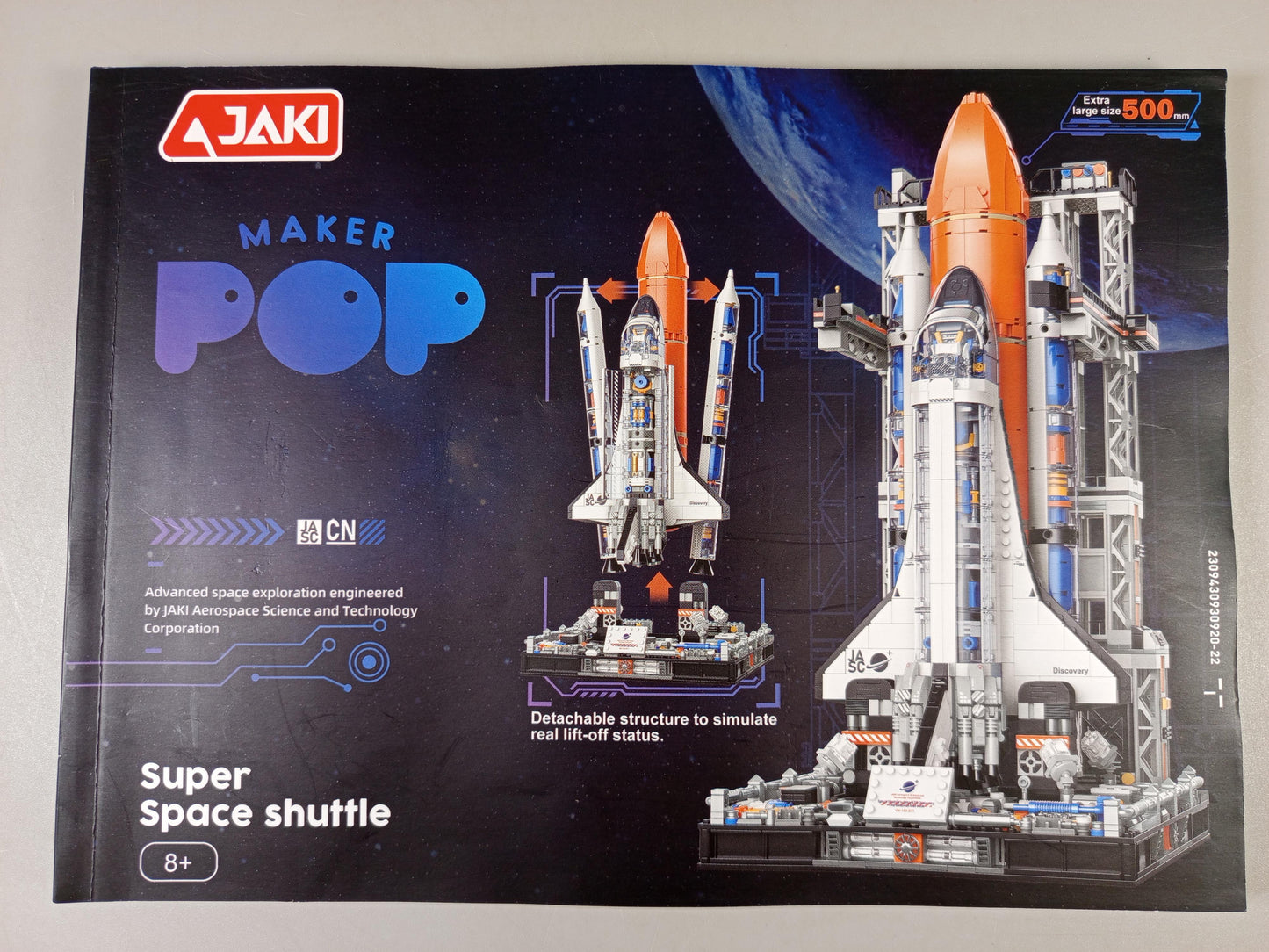 JAKI Maker POP Baustein-Set – Super Space Shuttle, kompatibel mit LEGO, OVP