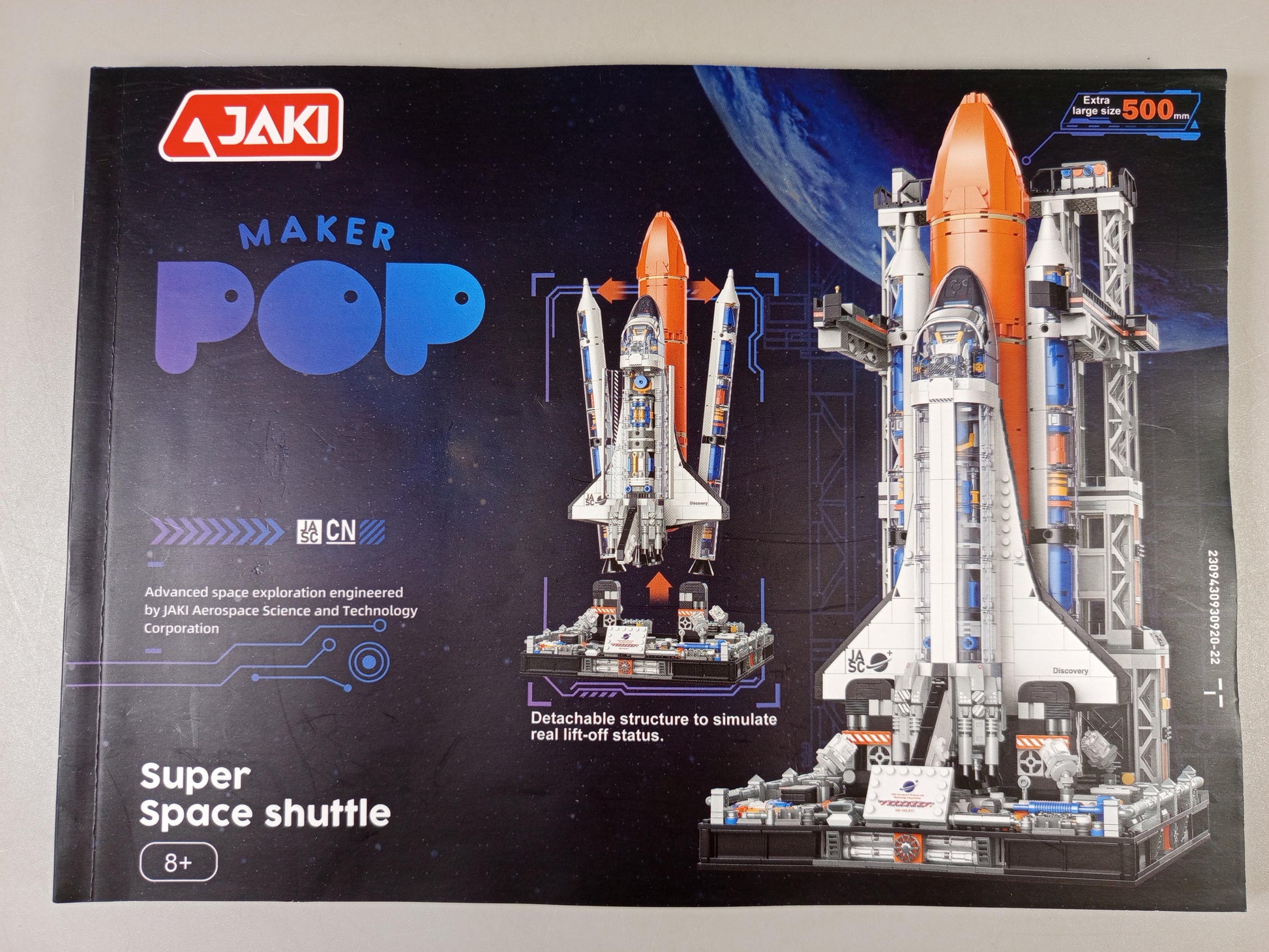 JAKI Maker POP Baustein-Set – Super Space Shuttle, kompatibel mit LEGO, OVP