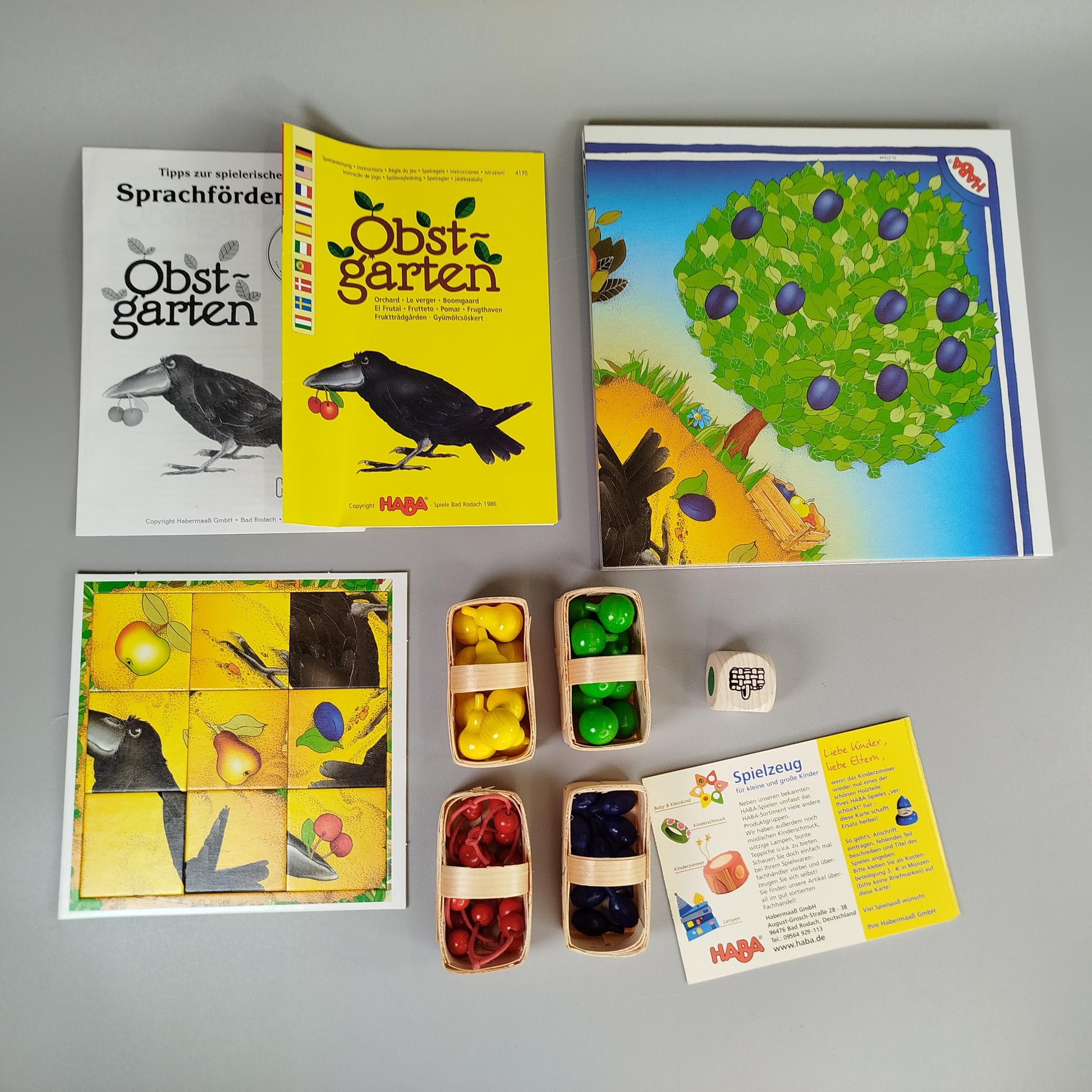 HABA Gesellschaftsspiel Obstgarten, mit OVP