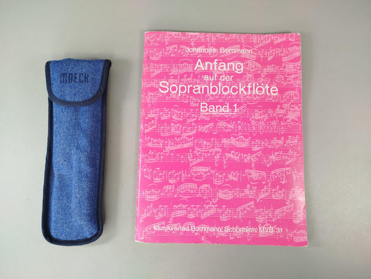 Moeck Blockflöte Sopran Set mit Zubehör & Etui, OVP