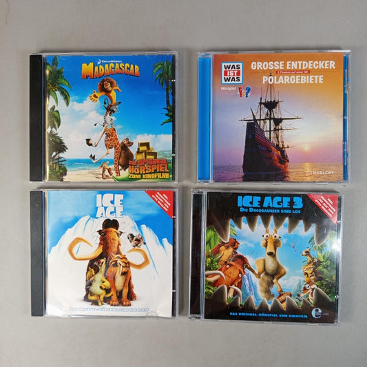 Tessloff Bundle Ice Age & Madagascar & Was ist Was 4x Hörspiel CDs