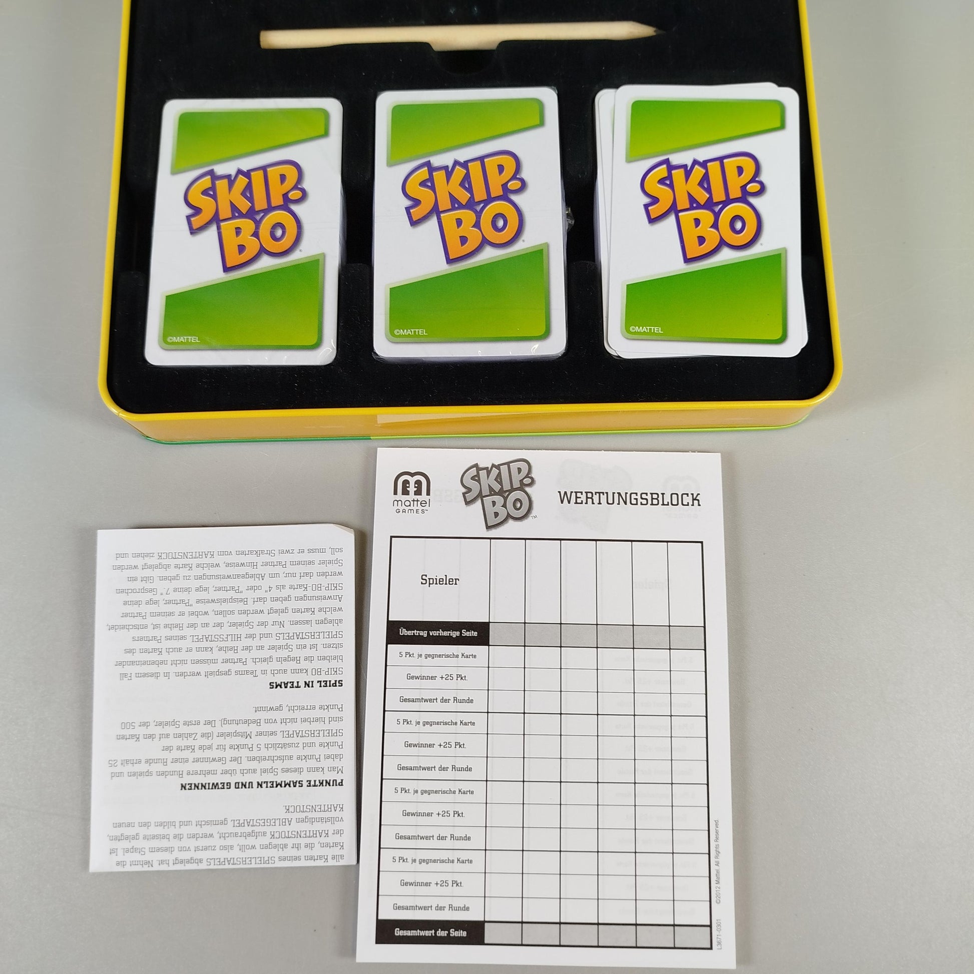 Mattel Skip-Bo Deluxe Kartenspiel
