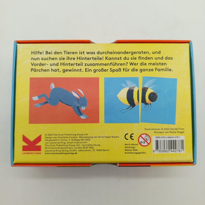 Wo ist mein Po? Tier-Memo Kartenspiel – Lernspiel für Kinder, OVP