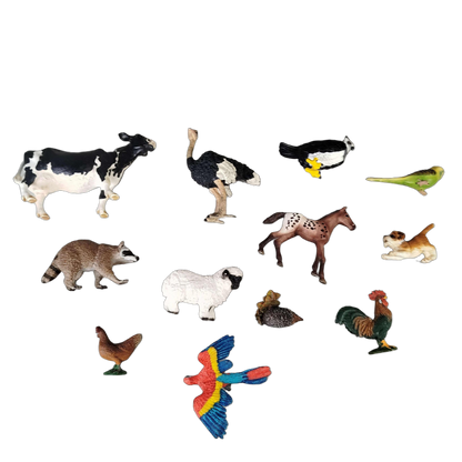 Schleich Tiere Bundle Bauernhof & Vögel 12 Teile Tierfiguren