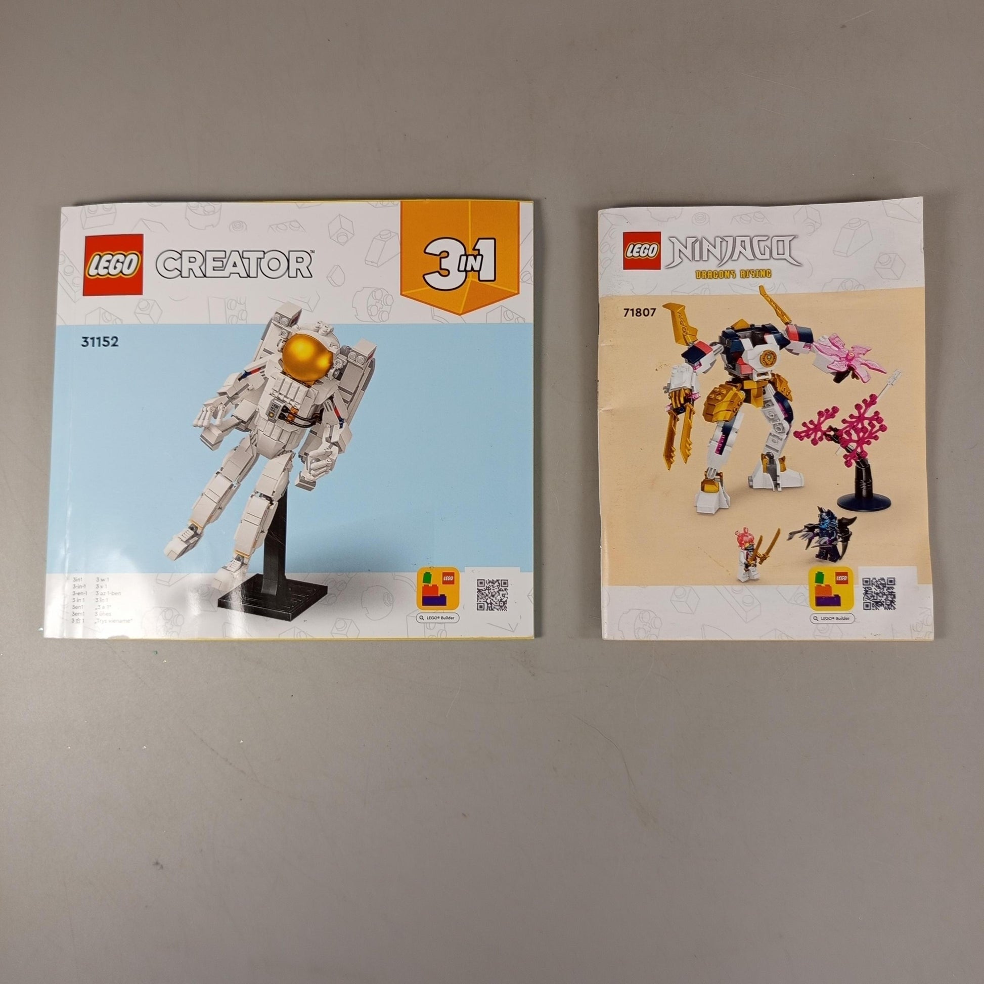 LEGO Bundle Ninjago & Creator 3in1 71807 31152 Anleitungen, ab 6 Jahre 