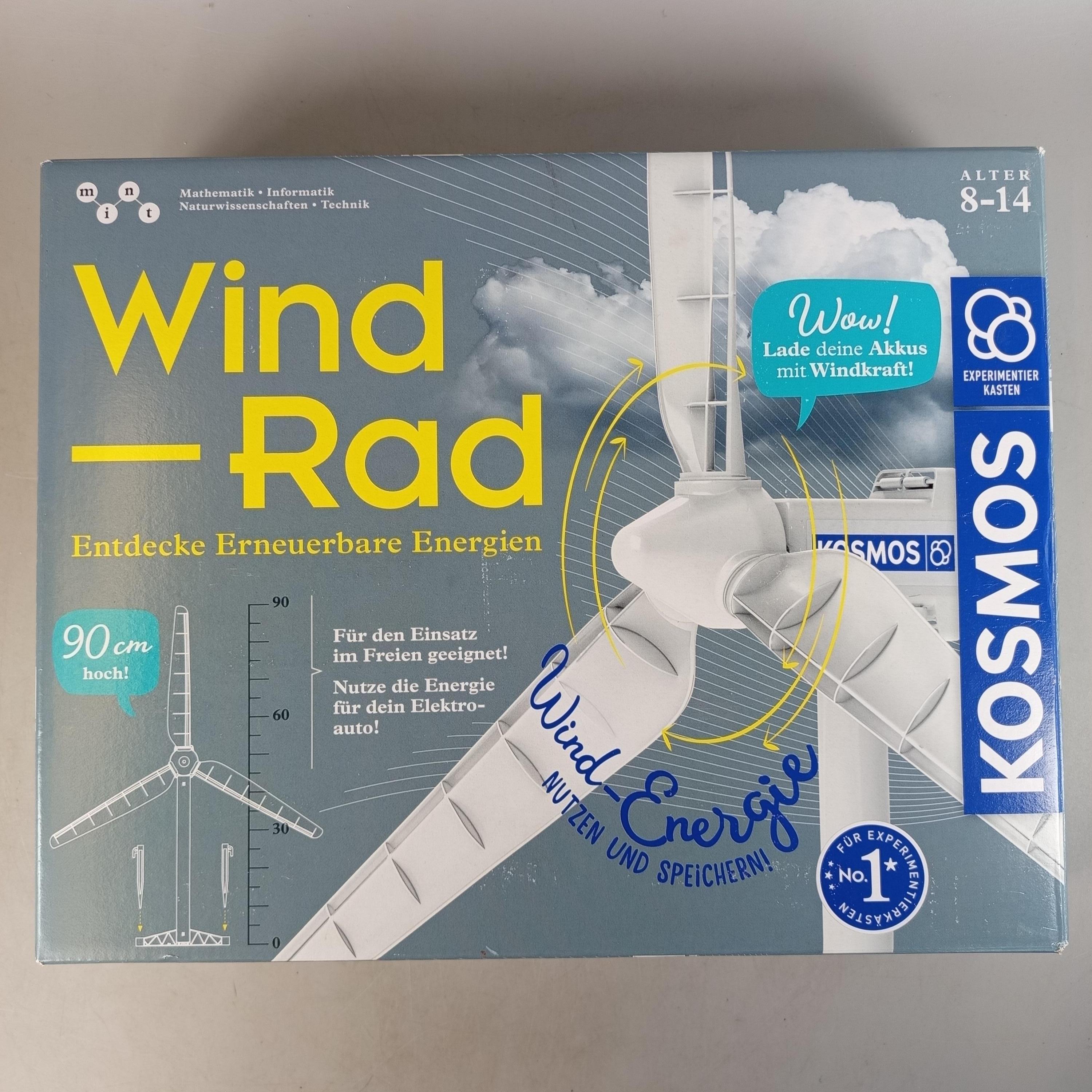 Kosmos Windrad 621353 Experiment-Set,gebraucht,ab 10 11 12 Jahre | ✅ geprüft 
