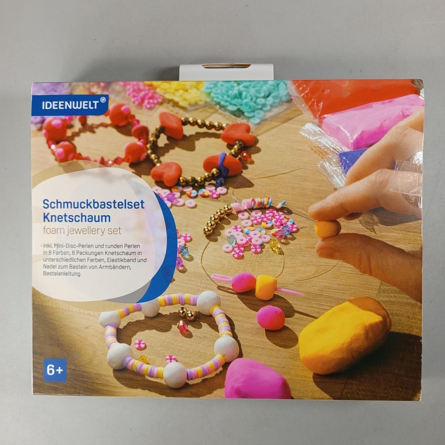 IDEENWELT Bundle Schmuckbastelset Kneteschmuck & Perlen