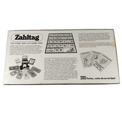 Parker Zahltag Brettspiel Familienspiel Geldspiel