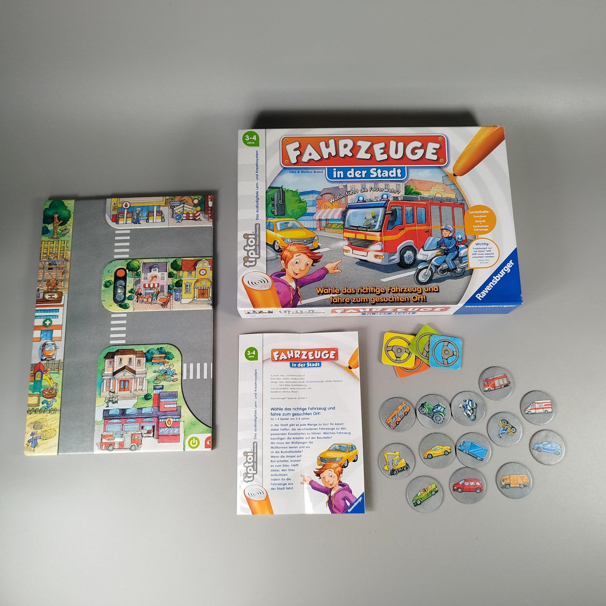 Ravensburger tiptoi Brettspiel-Set: Bauernhof & Fahrzeuge, ab 3 Jahre