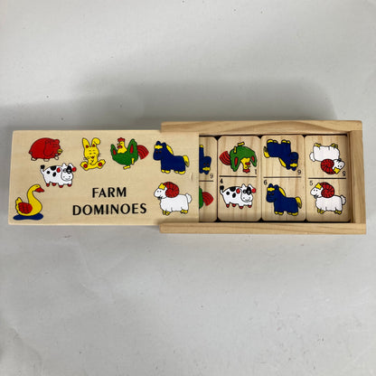 Ökonorm u.a. Holz Dominospiel Farmtiere & Malkreide