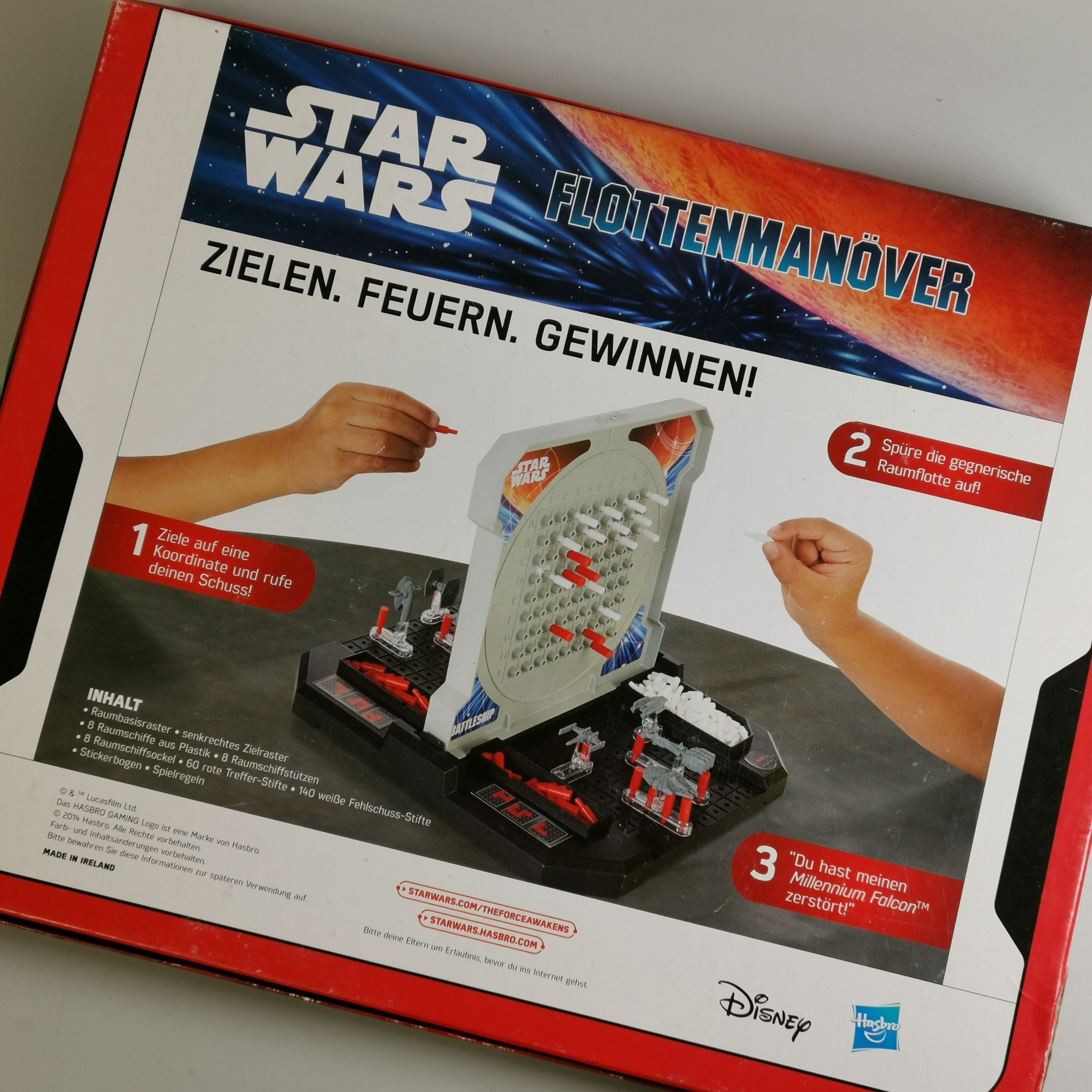 Disney Schiffe versenken Spiel, Starwars Flottenmanöver Bunt