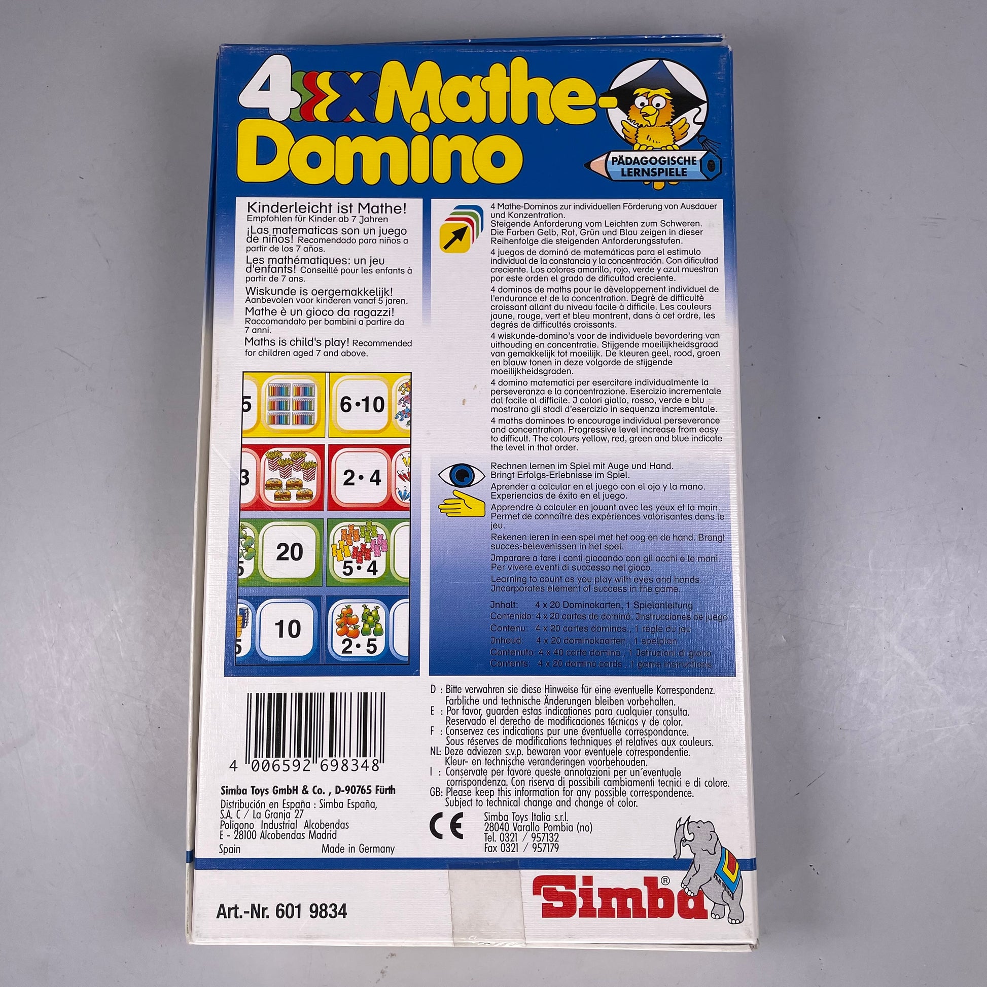 Simba, Loewe, Noris u.a. Mathe Lernspiele Konvolut, Domino, Spaß an Mathe + Hast