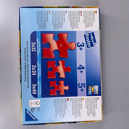 Ravensburger Puzzle Set ab 4 Jahren, 4x24, Tiptoi Feuerwehrmann Sam